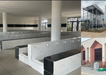 President Tinubu Inaugurates  Projects Donated By Tantita To Sultan Bello Mosque In Kaduna