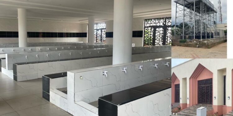 President Tinubu Inaugurates  Projects Donated By Tantita To Sultan Bello Mosque In Kaduna