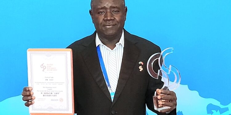 GSF Publisher, Lawal Sale, Bags Silk Road Global News Award In China