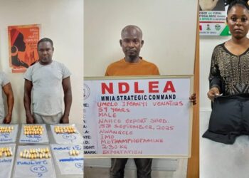 NDLEA Arrests Two Nigerians On Arrival From Brazil With 116 Wraps Of Cocaine, Heroin