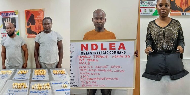 NDLEA Arrests Two Nigerians On Arrival From Brazil With 116 Wraps Of Cocaine, Heroin