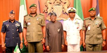 President Tinubu Holds Maiden Meeting With New Service Chiefs