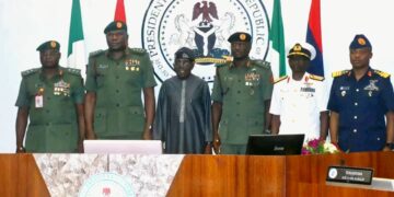 Nigerians Expect Results, Not Excuses, President Tinubu Tells New Service Chiefs, Decorates Them With New Ranks