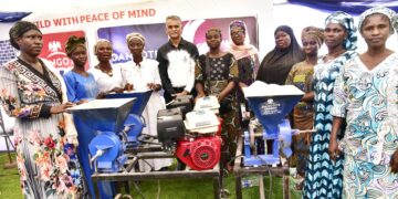 Dangote Cement Ibese, Distributes Laptops, Grinding Machines In Host Communities