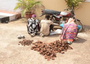 NSCDC Arrests Three Suspects In Kwara For Stealing Railway Clips, Nuts