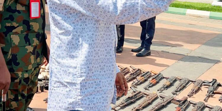 Kogi Security : Governor Ododo Announces Recovery Of 23 AK-47 Guns, 24 Pump Action Rifles, Pistols, Others From Criminals’ Hideouts