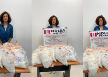 NDLEA Arrests 30 year-old Brazilian Lady For Importing White Heroine Worth N3billion Into Nigeria