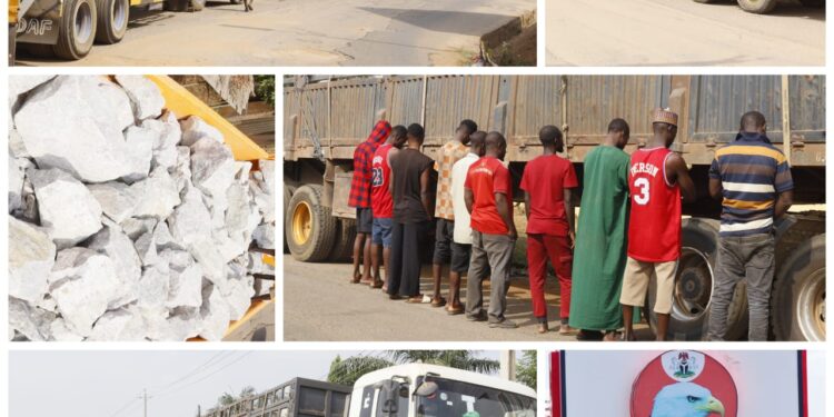 EFCC Arrests 10 Illegal Miners, Seizes Trucks Load With Lithium, Tin, Lepidolite In Kwara
