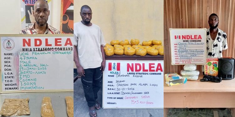 NDLEA Arrests Brazil Returnee With 1.60kg Cocaine In Private Part, Soles Of Footwear