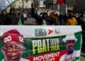 PBAT Door 2 Door Members Hold Solidarity Rally In London To Mark Tinubu’s UK State Visit