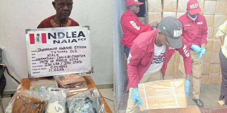 NDLEA Nabs UK-bound 74-year-old Grandpa With 11kg Cocaine At Abuja Airport