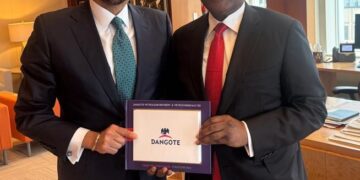 Aliko Dangote Meets With President Of World Bank Group, Ajay Banga In US