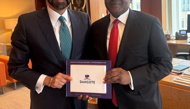 Aliko Dangote Meets With President Of World Bank Group, Ajay Banga In US