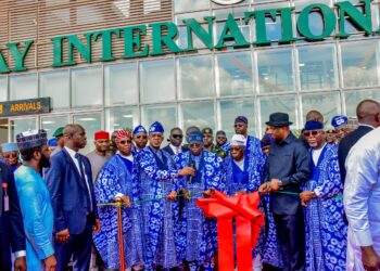 President Tinubu, Akpabio, Obasanjo Laud Abiodun At Inauguration Of Gateway Airport, Gateway Airline