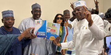 2027 : Reps. Member, James Faleke, Picks N100mln APC Presidential Forms For President Tinubu