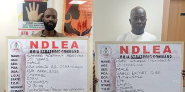 NDLEA Intercepts 2.8kg Cocaine Heading To UK, Arrest Lagos Fashion Designer Over Importation Of 2.90kg Loud From America