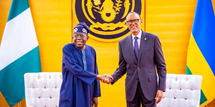 Tinubu, Kagame, Agree To Deepen Bilateral Relations Between Nigeria, Rwanda