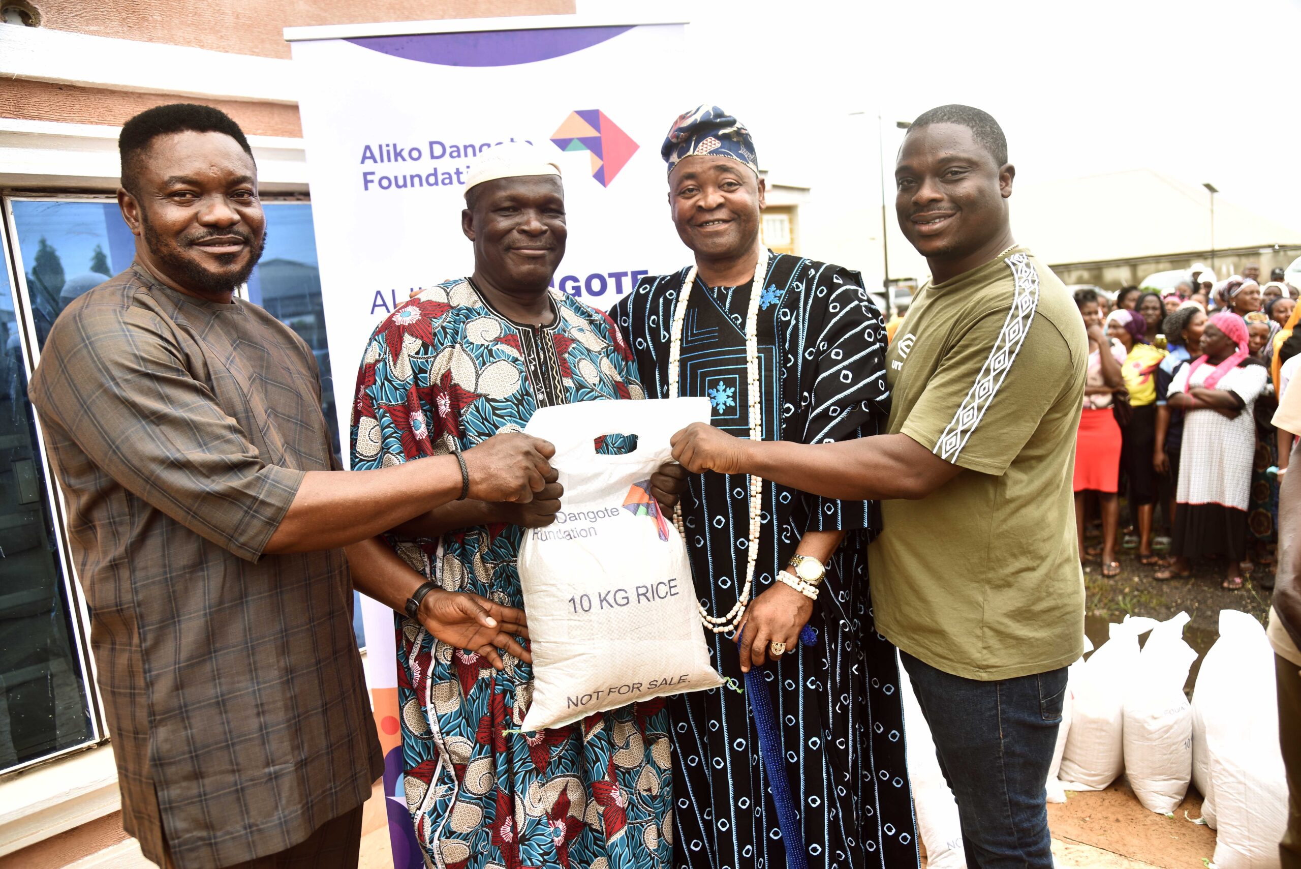 Relief As ADF Begins Distribution Of Rice To Vulnerables In Dangote Cement Plc Host Communities In Ogun