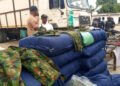 Police Arrest Four Suspected Smugglers Moving Military Camouflage, Hard Drugs Out of Lagos