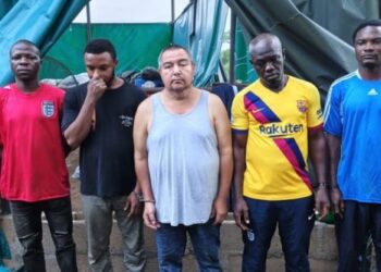 NDLEA Uncovers Another Large Scale Clandestine Meth Laboratory In Oyo Forest, Arrests Mexican, Four Nigerians