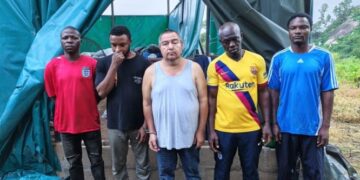 NDLEA Uncovers Another Large Scale Clandestine Meth Laboratory In Oyo Forest, Arrests Mexican, Four Nigerians
