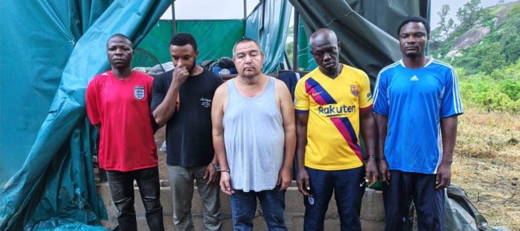 NDLEA Uncovers Another Large Scale Clandestine Meth Laboratory In Oyo Forest, Arrests Mexican, Four Nigerians