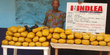 In Lagos, NDLEA Intercepts 750grams Of Cocaine Concelead In Local Mortar, Backpack