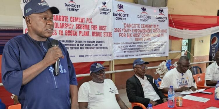 Dangote Cement Gboko Awards Scholarships To Students From Host Communities, Donates Starter Packs To Graduates Of Empowerment Programme